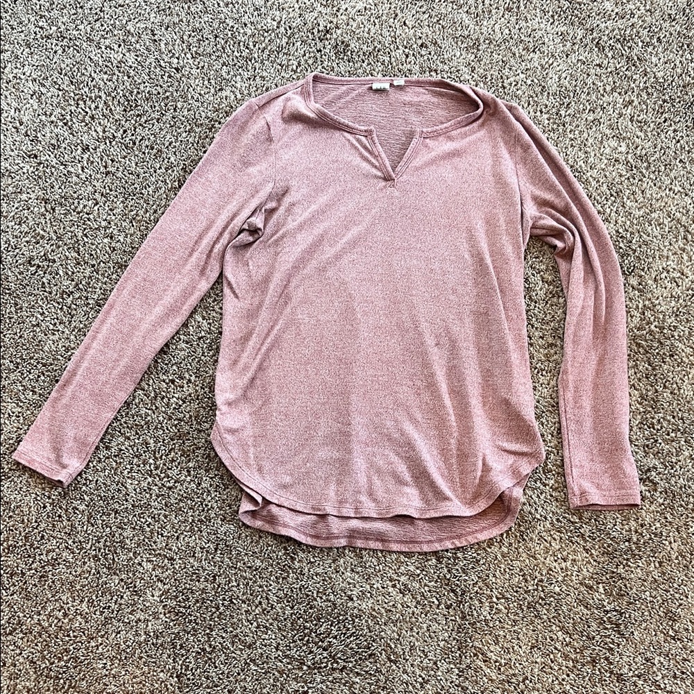 GAP Women's Mauve Long Sleeve Top